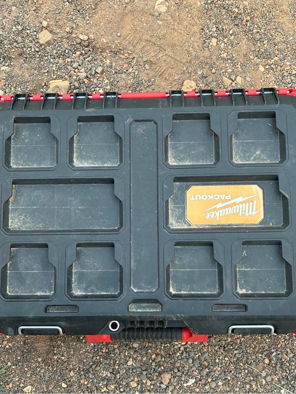 Milwaukee Packout Organizer Case in Black and Red